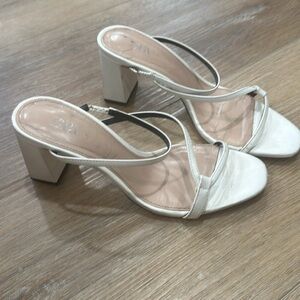 Zara straps white heel